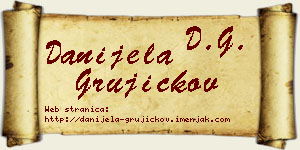 Danijela Grujičkov vizit kartica
